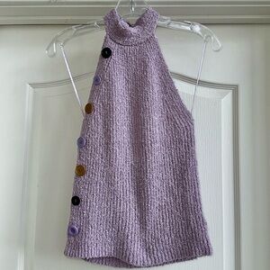 Moon River Lavender Halter Top Size M
